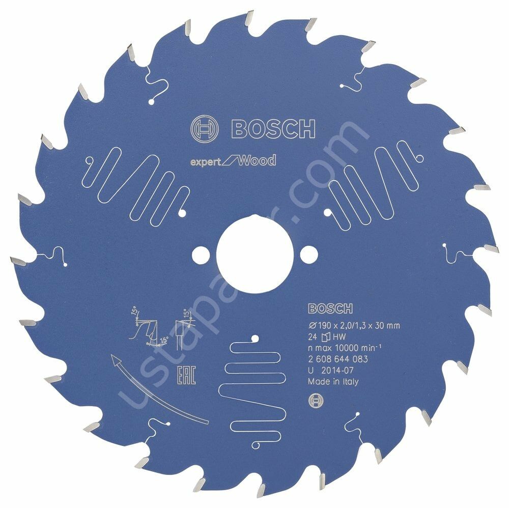 Bosch - Expert Serisi Ahşap için Daire Testere Bıçağı 190*30 mm 24 Diş 2608644083