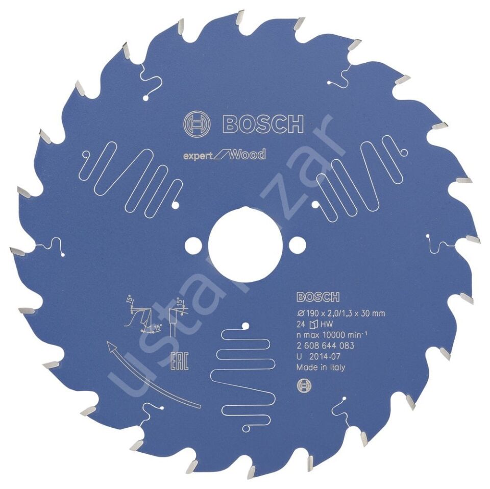 Bosch - Expert Serisi Ahşap için Daire Testere Bıçağı 190*30 mm 24 Diş 2608644083