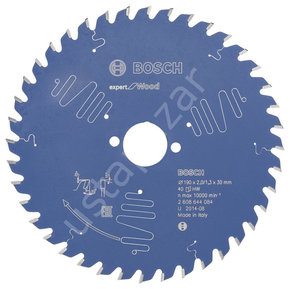 Bosch - Expert Serisi Ahşap için Daire Testere Bıçağı 190*30 mm 40 Diş 2608644084
