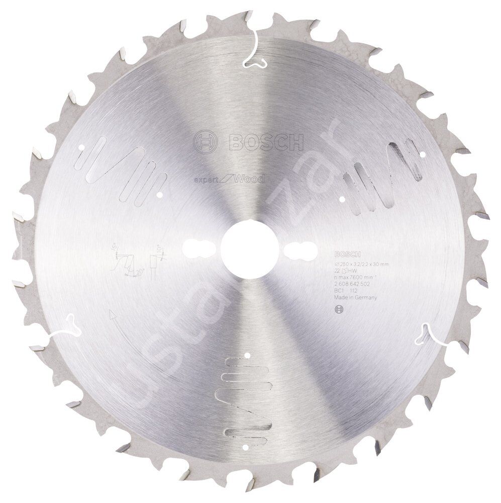Bosch - Expert Serisi Ahşap için Daire Testere Bıçağı 250*30 mm 22 Diş 2608642502