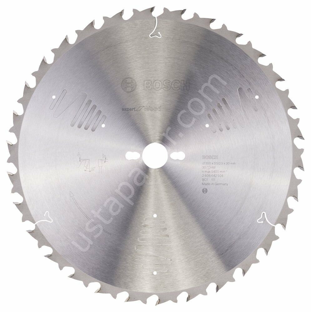 Bosch - Expert Serisi Ahşap için Daire Testere Bıçağı 350*30 mm 30 Diş 2608642504