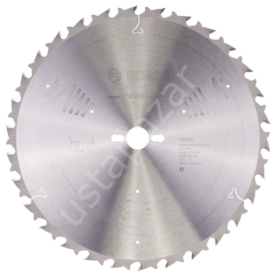 Bosch - Expert Serisi Ahşap için Daire Testere Bıçağı 350*30 mm 30 Diş 2608642504