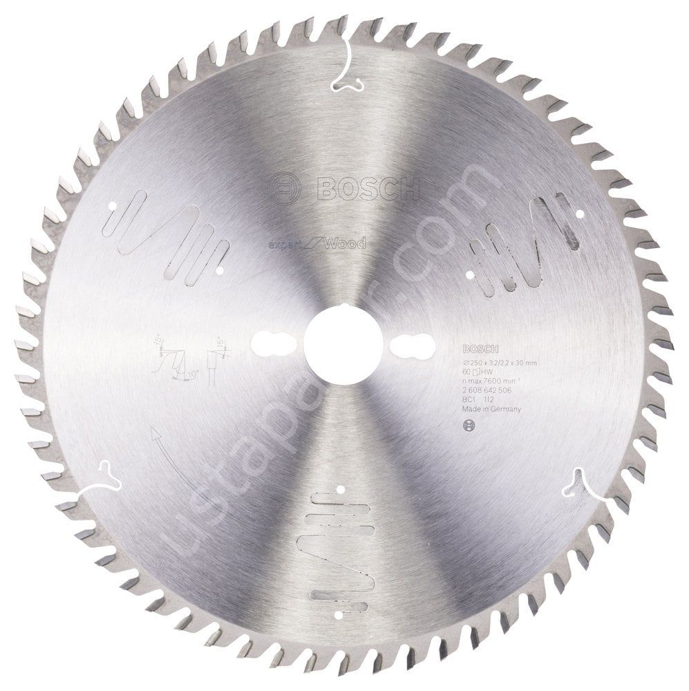 Bosch - Expert Serisi Ahşap için Daire Testere Bıçağı 250*30 mm 60 Diş 2608642506