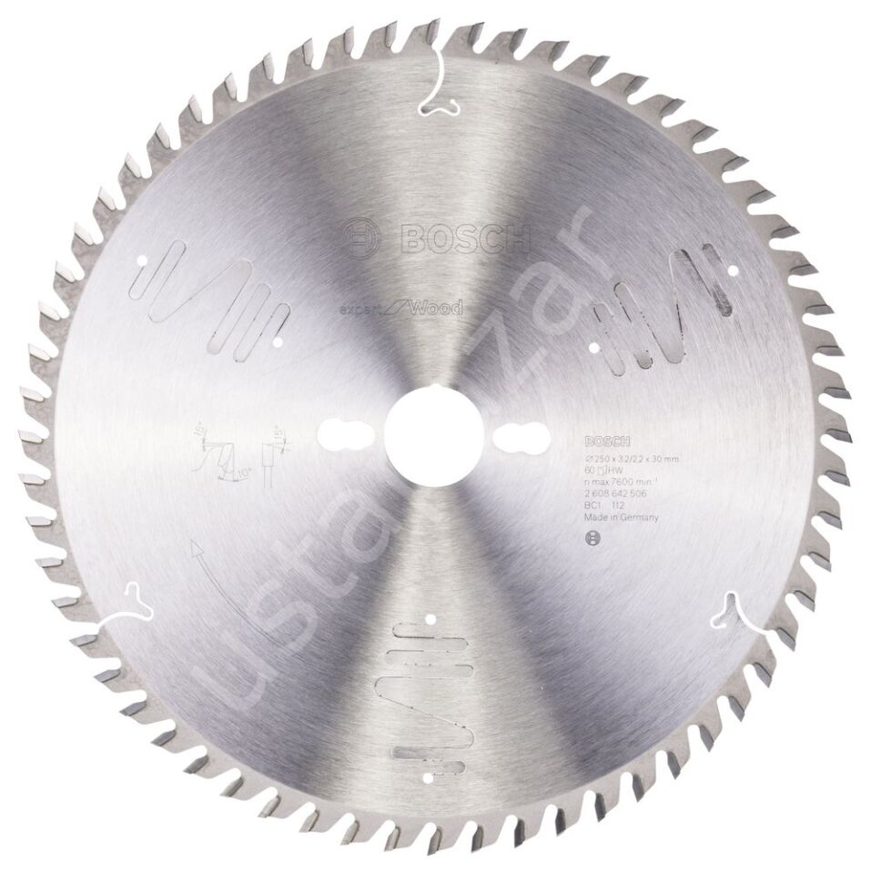 Bosch - Expert Serisi Ahşap için Daire Testere Bıçağı 250*30 mm 60 Diş 2608642506