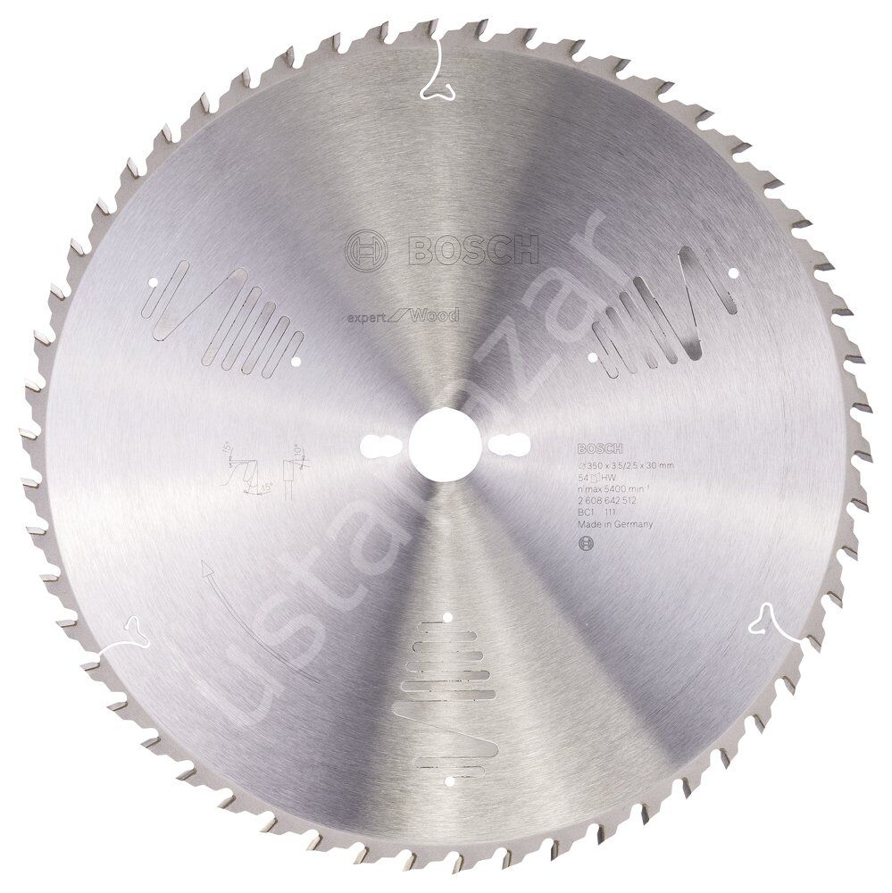 Bosch - Expert Serisi Ahşap için Daire Testere Bıçağı 350*30 mm 54 Diş 2608642512