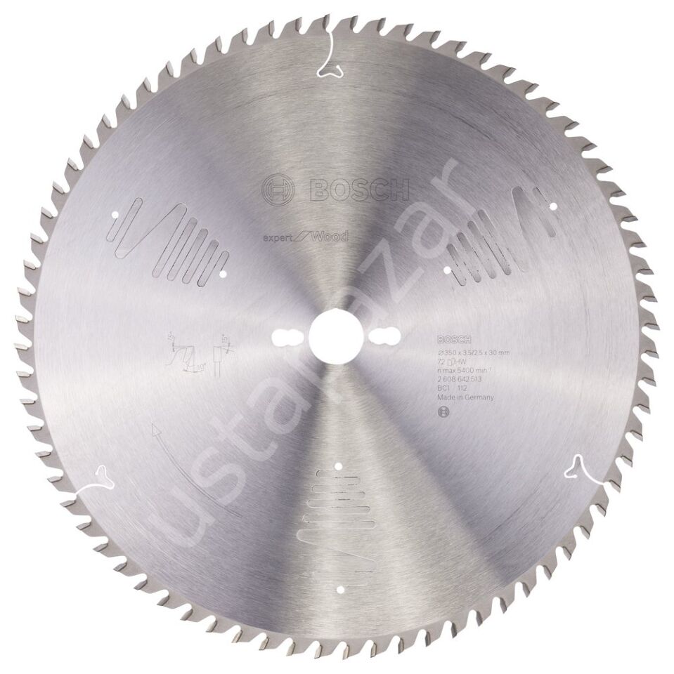 Bosch - Expert Serisi Ahşap için Daire Testere Bıçağı 350*30 mm 72 Diş 2608642513