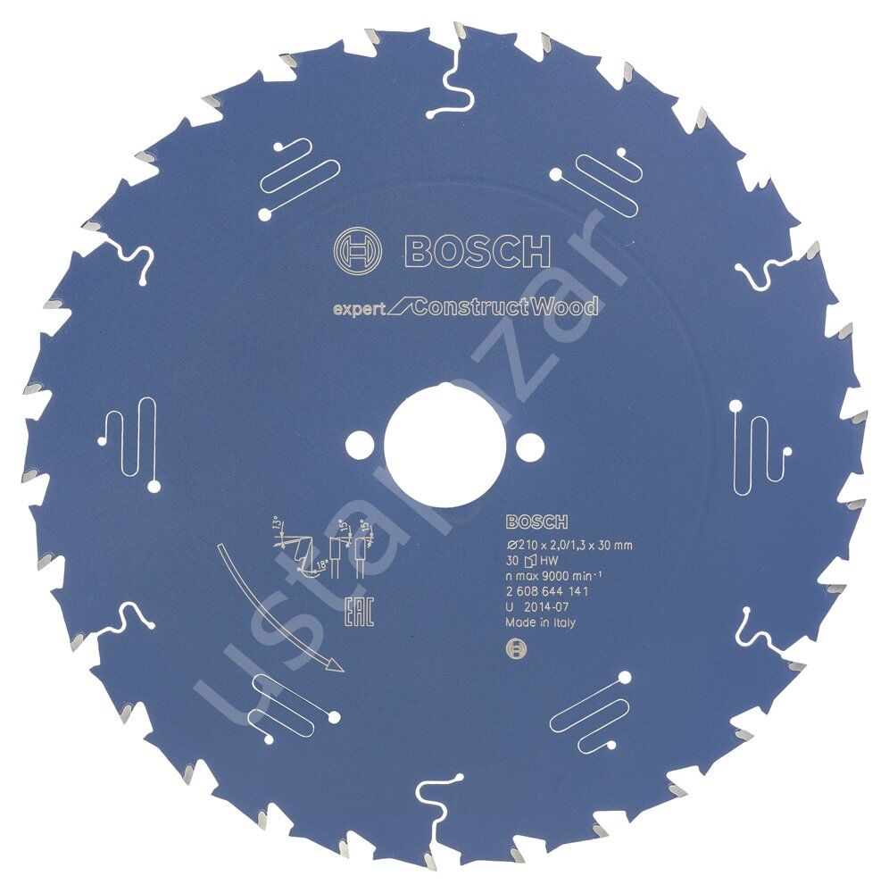 Bosch - Expert Serisi İnşaat Ahşabı için Daire Testere Bıçağı 210*30 mm 30 Diş 2608644141
