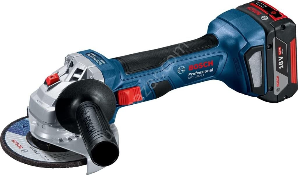 Bosch Professional GWS 180-Li Çift Akülü 5 Ah Taşlama Makinesi Taşlama Makinesi