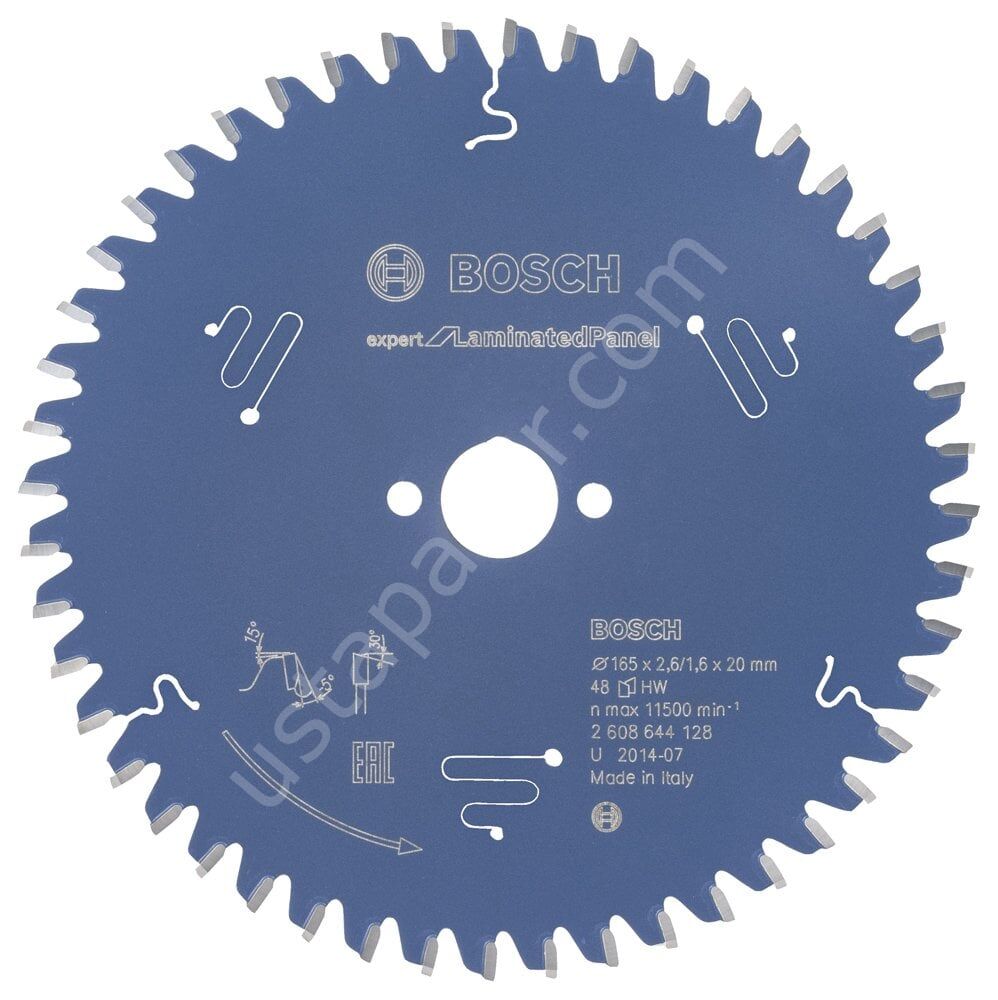 Bosch - Expert Serisi Lamine Panel için Daire Testere Bıçağı 165*20 mm 48 Diş 2608644128