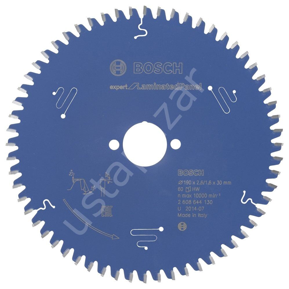 Bosch - Expert Serisi Lamine Panel için Daire Testere Bıçağı 190*30 mm 60 Diş 2608644130