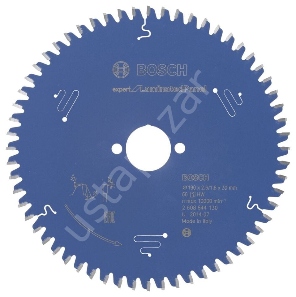 Bosch - Expert Serisi Lamine Panel için Daire Testere Bıçağı 190*30 mm 60 Diş 2608644130