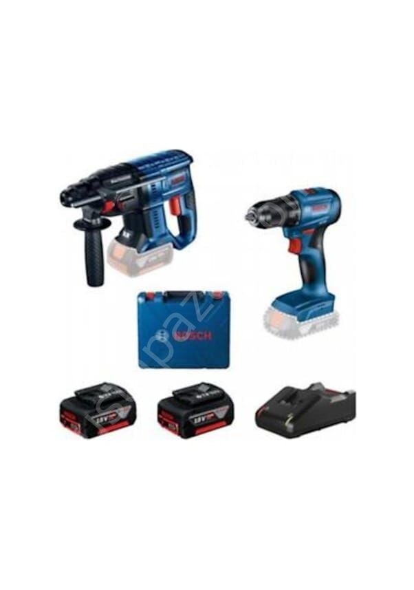 Bosch GSR 185-Li + Bosch GBH 180-LI 18V 2x4,0 AH Kırıcı Delici Seti - 0615990N20