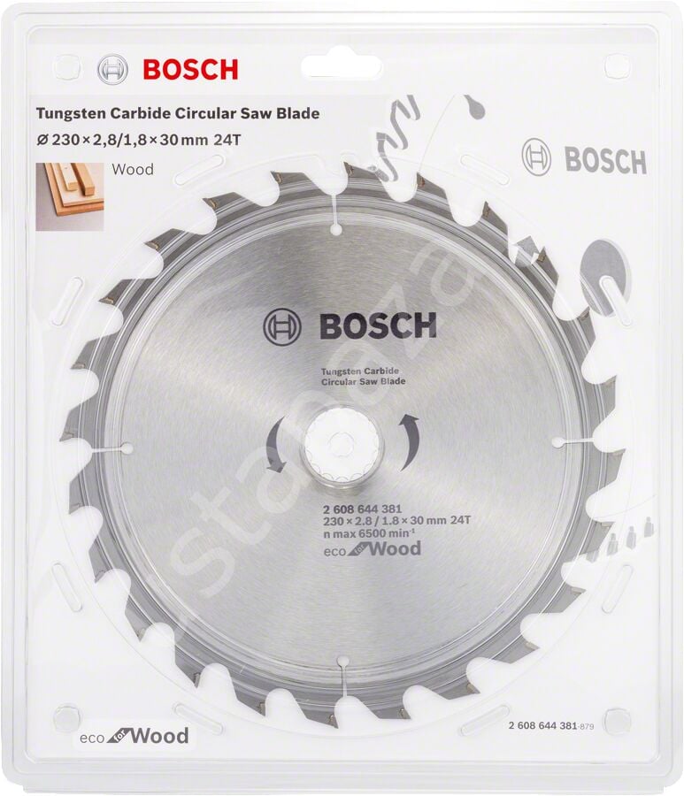 Bosch - Optiline Eco Serisi Ahşap için Daire Testere Bıçağı 230*30 24 Diş 2608644381
