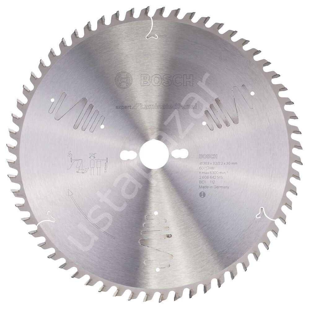 Bosch - Expert Serisi Lamine Panel için Daire Testere Bıçağı 303*30 mm 60 Diş 2608642515