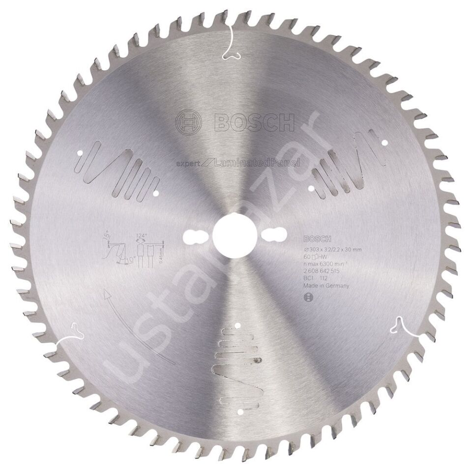 Bosch - Expert Serisi Lamine Panel için Daire Testere Bıçağı 303*30 mm 60 Diş 2608642515