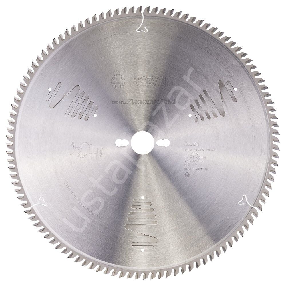 Bosch - Expert Serisi Lamine Panel için Daire Testere Bıçağı 350*30 mm 108 Diş 2608642518