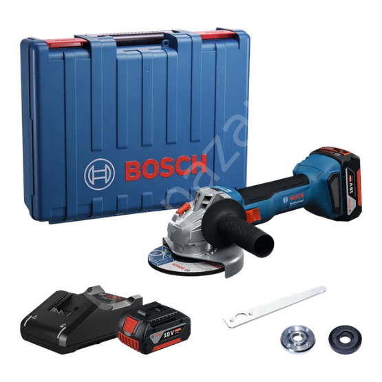 Bosch Professional GWS 18V-8 4 Ah Çift Akülü Taşlama Makinesi - 06019N9020
