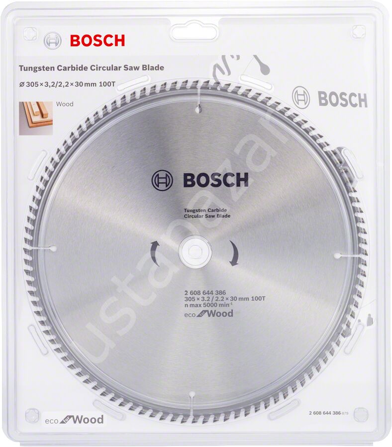 Bosch - Optiline Eco Serisi Ahşap için Daire Testere Bıçağı 305*30 100 Diş 2608644386