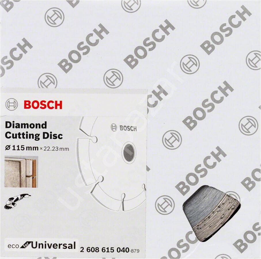 Bosch - Ekonomik Seri 9+1 Genel Yapı Malzemeleri İçin Elmas Kesme Diski 115 mm 2608615040