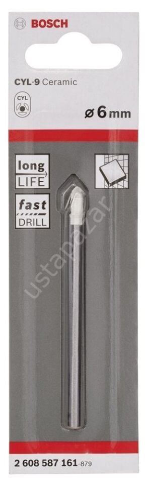 Bosch - cyl-9 Serisi Seramik Matkap Ucu 6*80 mm 2608587161