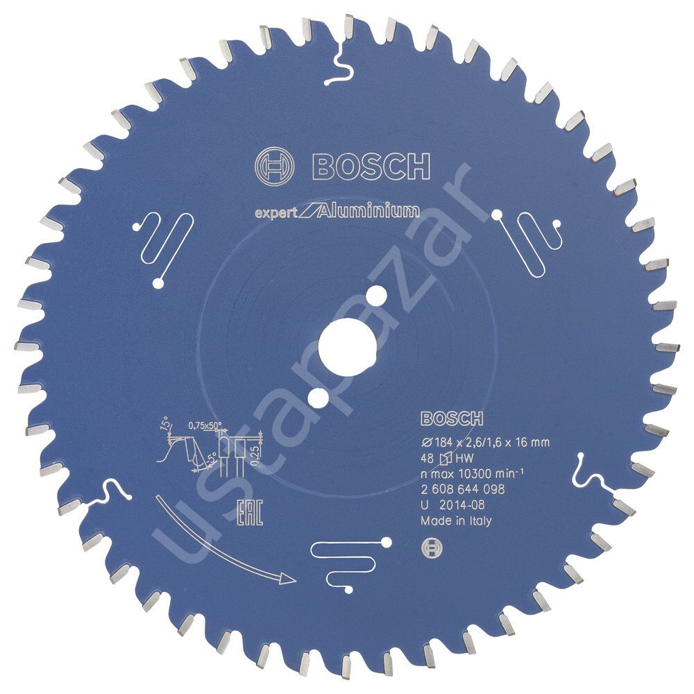 Bosch - Expert Serisi Alüminyum için Daire Testere Bıçağı 184*16 mm 48 Diş 2608644098