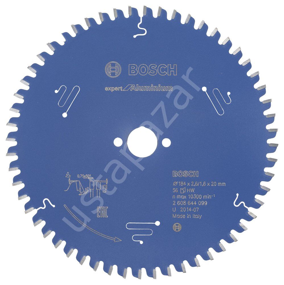 Bosch - Expert Serisi Alüminyum için Daire Testere Bıçağı 184*20 mm 56 Diş 2608644099