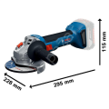 Bosch Professional Gws 18V-8 Akülü Taşlama Makinası solo 06019N9000 (Akü ve Şarj Cihazı Dahil Değildir)