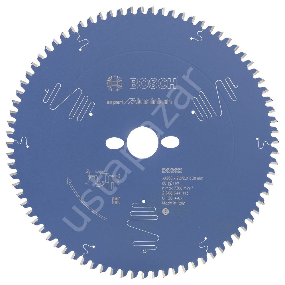 Bosch - Expert Serisi Alüminyum için Daire Testere Bıçağı 260*30 mm 80 Diş 2608644113