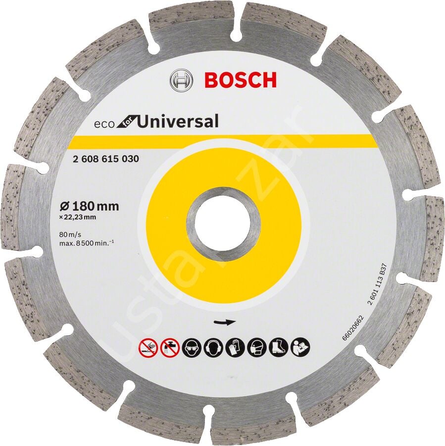 Bosch - Ekonomik Seri Genel Yapı Malzemeleri İçin Elmas Kesme Diski 180 mm 2608615030