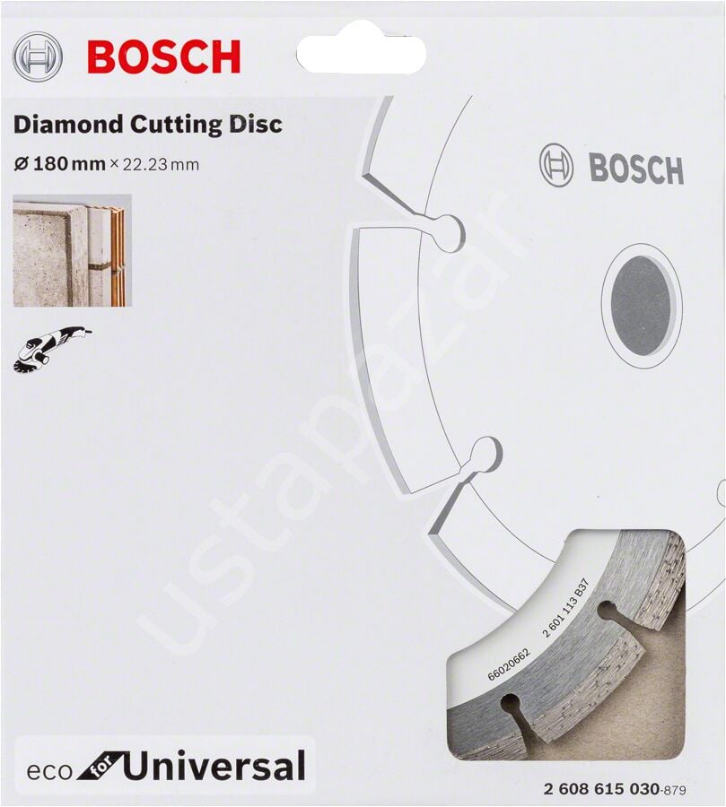 Bosch - Ekonomik Seri Genel Yapı Malzemeleri İçin Elmas Kesme Diski 180 mm 2608615030