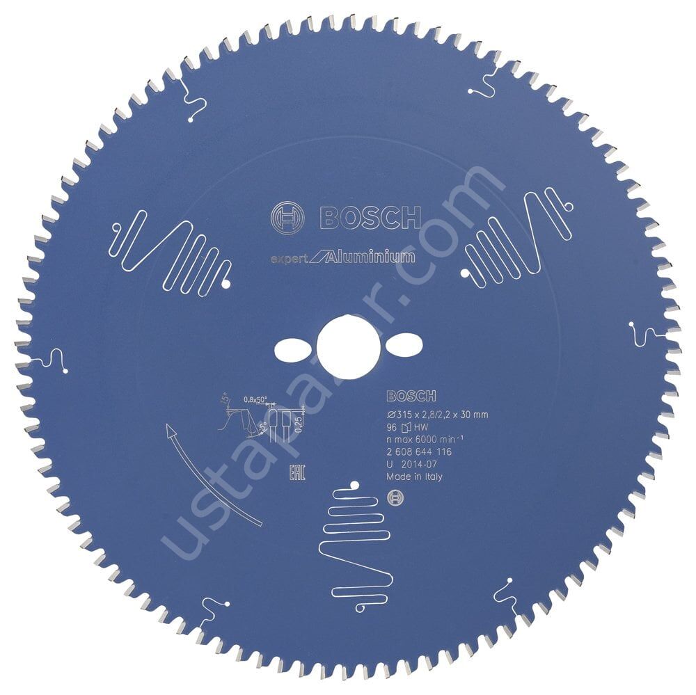 Bosch - Expert Serisi Alüminyum için Daire Testere Bıçağı 315*30 mm 96 Diş 2608644116