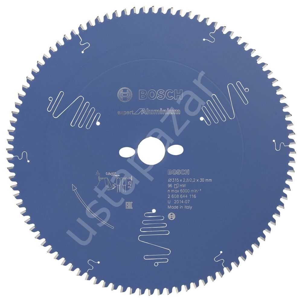 Bosch - Expert Serisi Alüminyum için Daire Testere Bıçağı 315*30 mm 96 Diş 2608644116