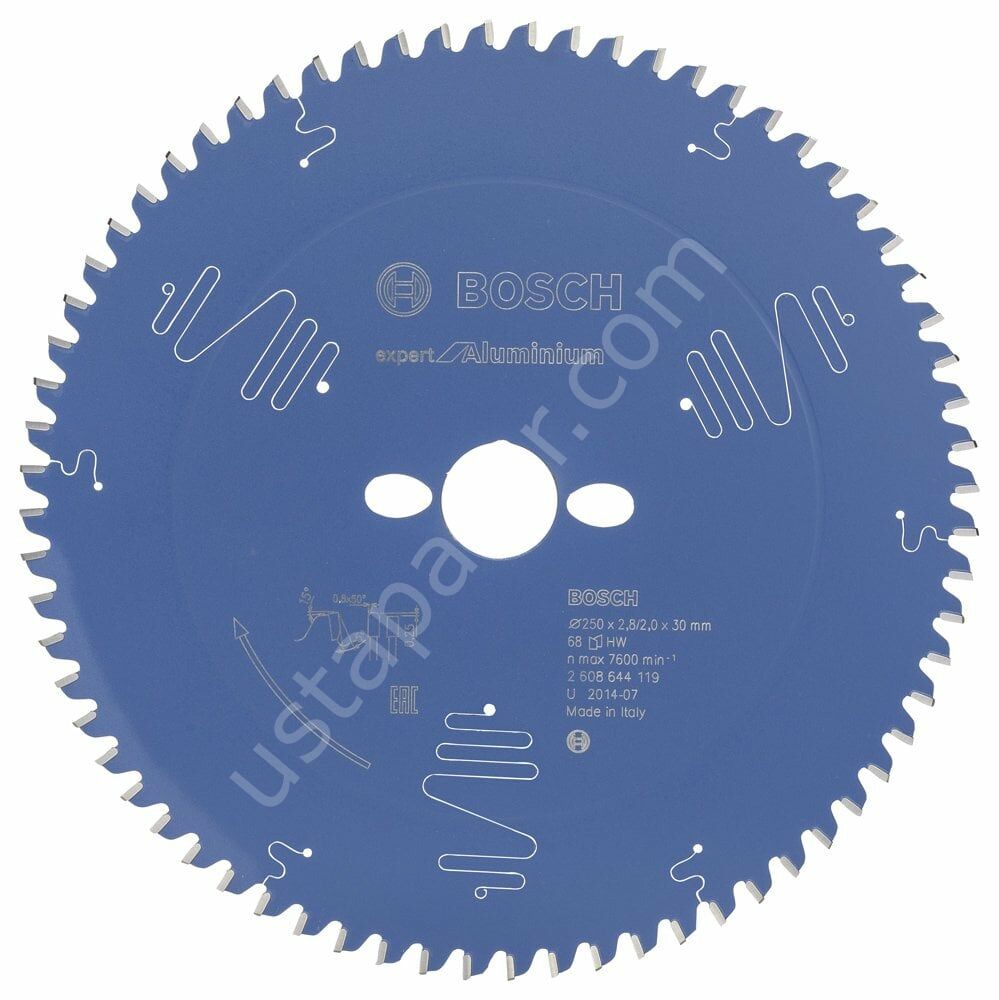 Bosch - Expert Serisi Alüminyum için Daire Testere Bıçağı 250*30 mm 68 Diş 2608644119
