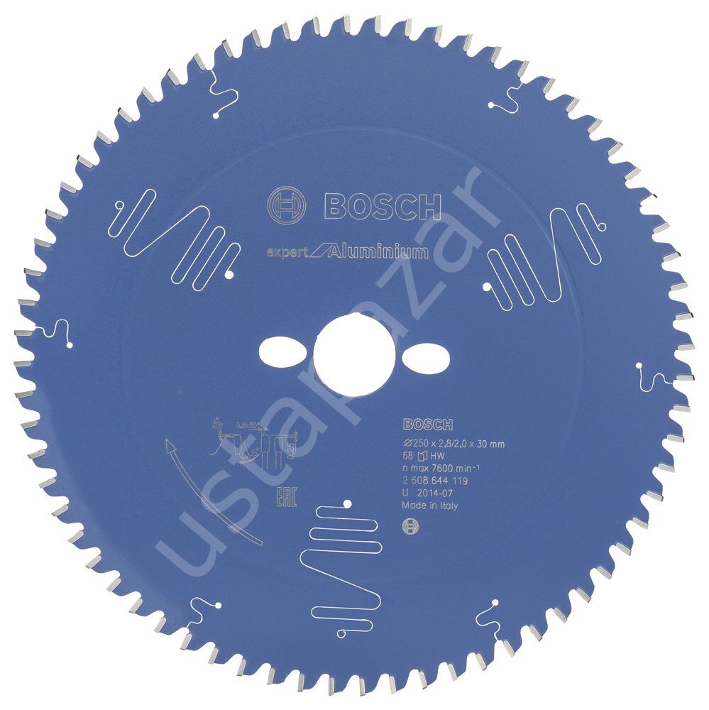 Bosch - Expert Serisi Alüminyum için Daire Testere Bıçağı 250*30 mm 68 Diş 2608644119