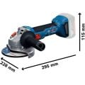 Bosch Professional GWS 18V-8 5 Ah Çift Akülü Taşlama Makinesi