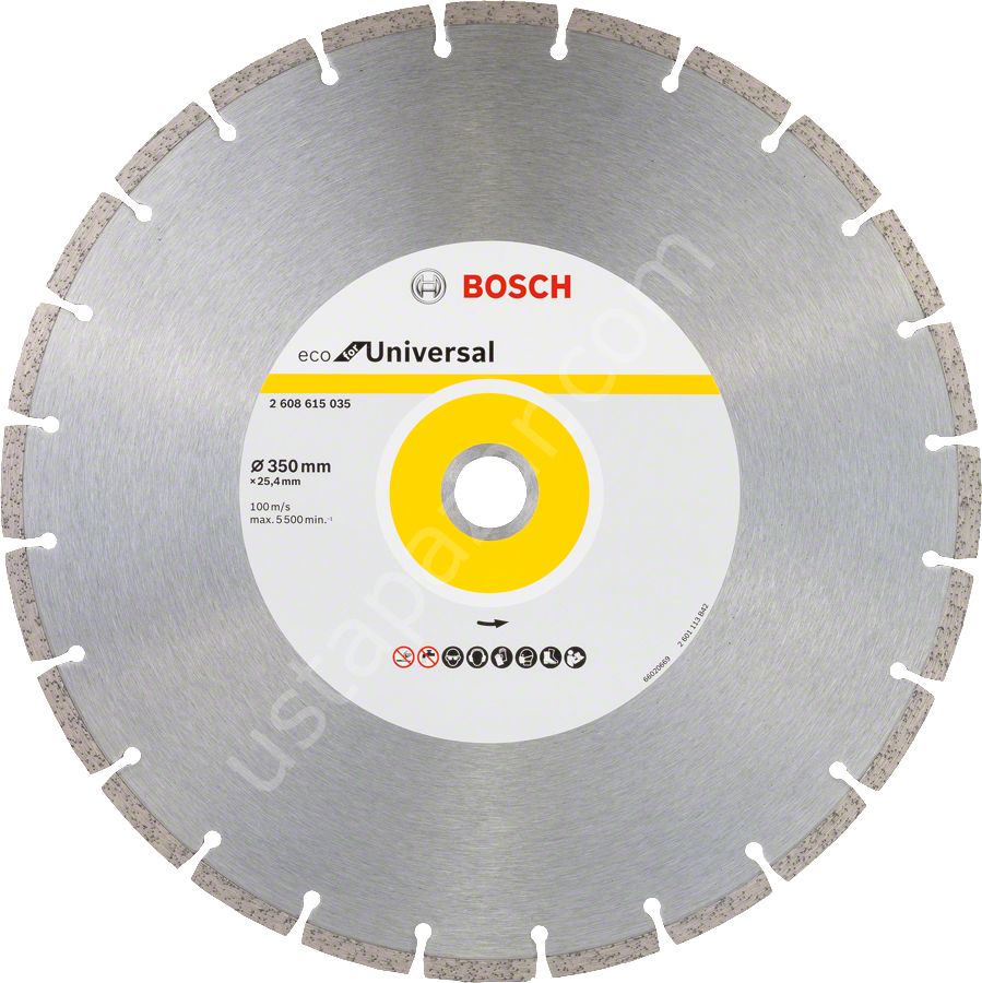 Bosch - Ekonomik Seri Genel Yapı Malzemeleri İçin Elmas Kesme Diski 350 mm 2608615035