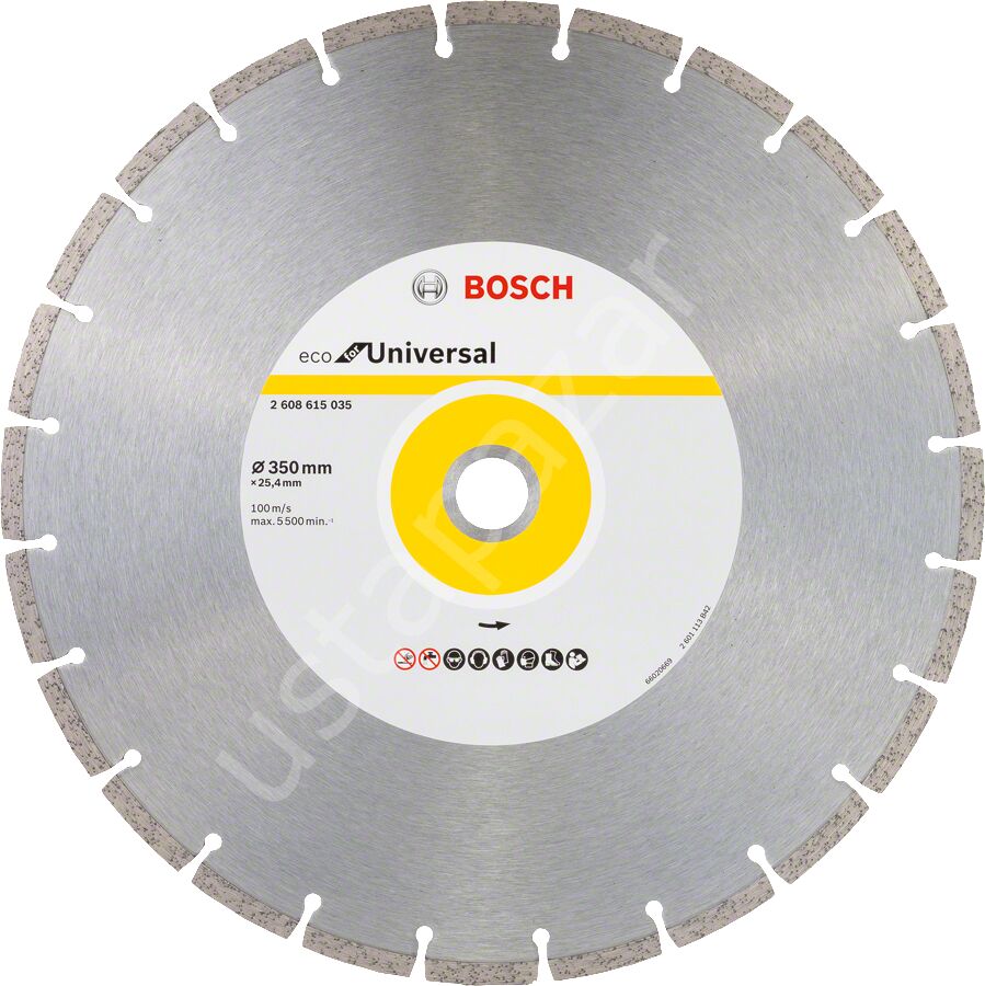 Bosch - Ekonomik Seri Genel Yapı Malzemeleri İçin Elmas Kesme Diski 350 mm 2608615035