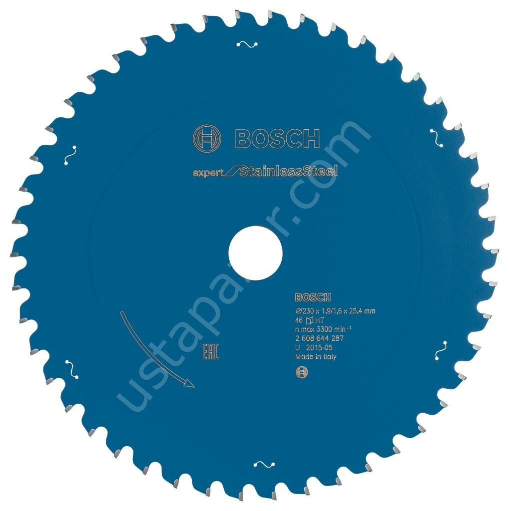 Bosch - Expert Serisi Paslanmaz Çelik için Daire Testere Bıçağı 230*25,4 mm 46 Diş 2608644287