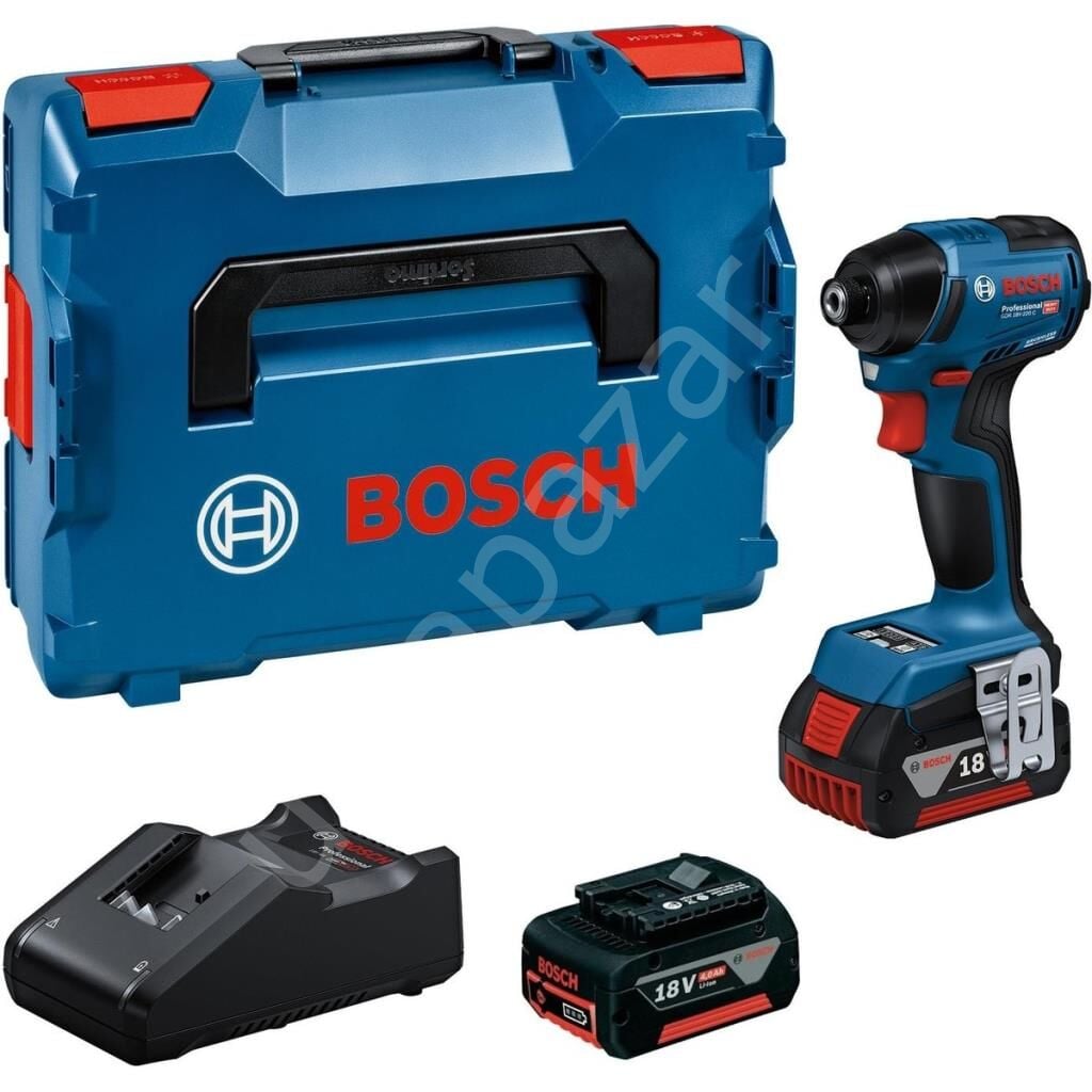 Bosch Professional Gdr 18V-220 C 2X4.0AH Çift Akülü Darbeli Somun Sıkma Makinesi