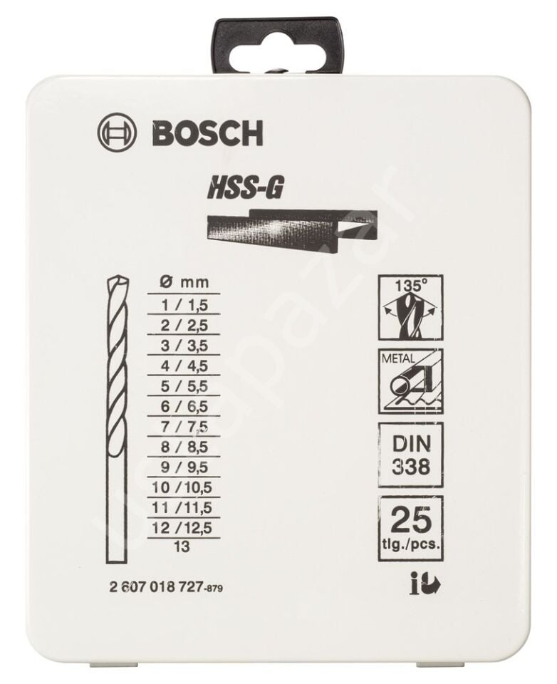 Bosch - HSS-G Metal Matkap Ucu Seti 25 Parça 2607018727