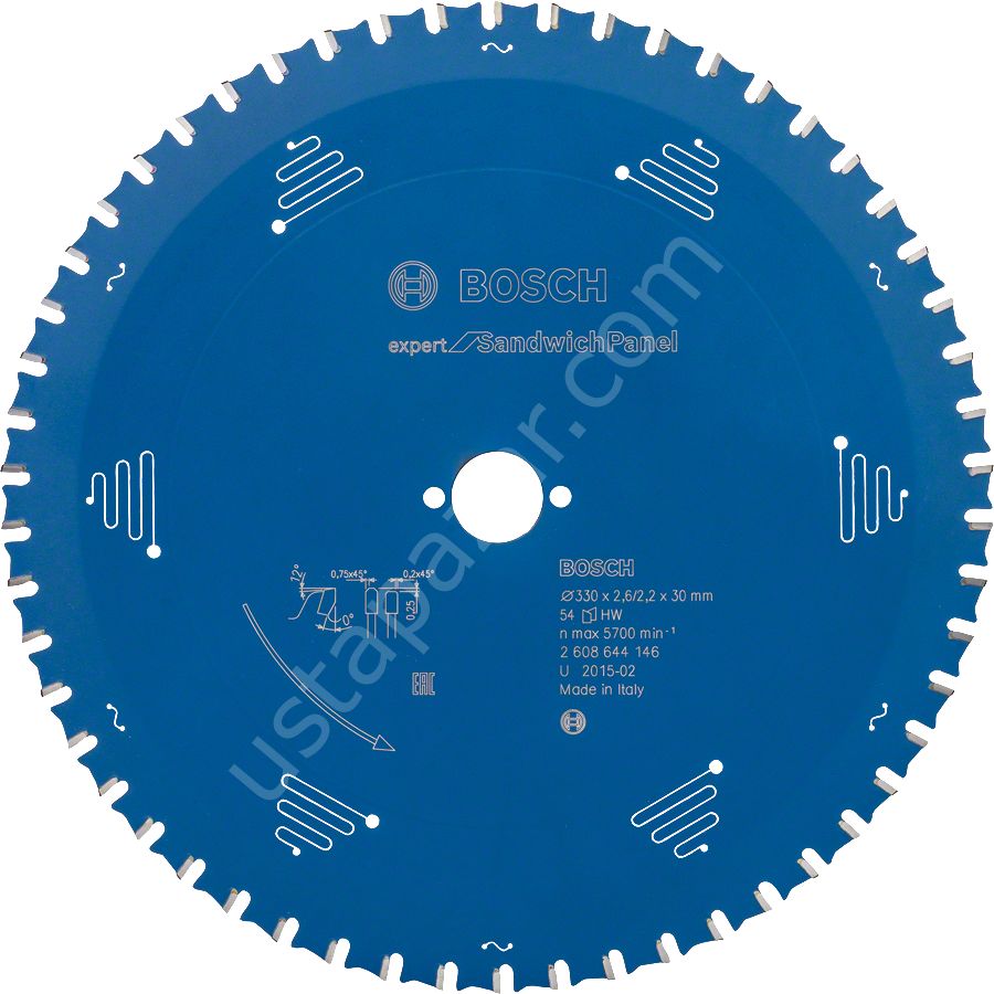 Bosch - Expert Serisi Çelik Levhalı Sandviç Panelleri için Daire Testere Bıçağı 330*30 mm 54 Diş 2608644146