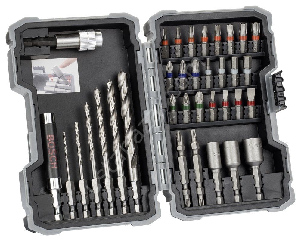 Bosch - Profesyonel 35 Parça Ahşap için Delme ve Vidalama Seti 2607017327