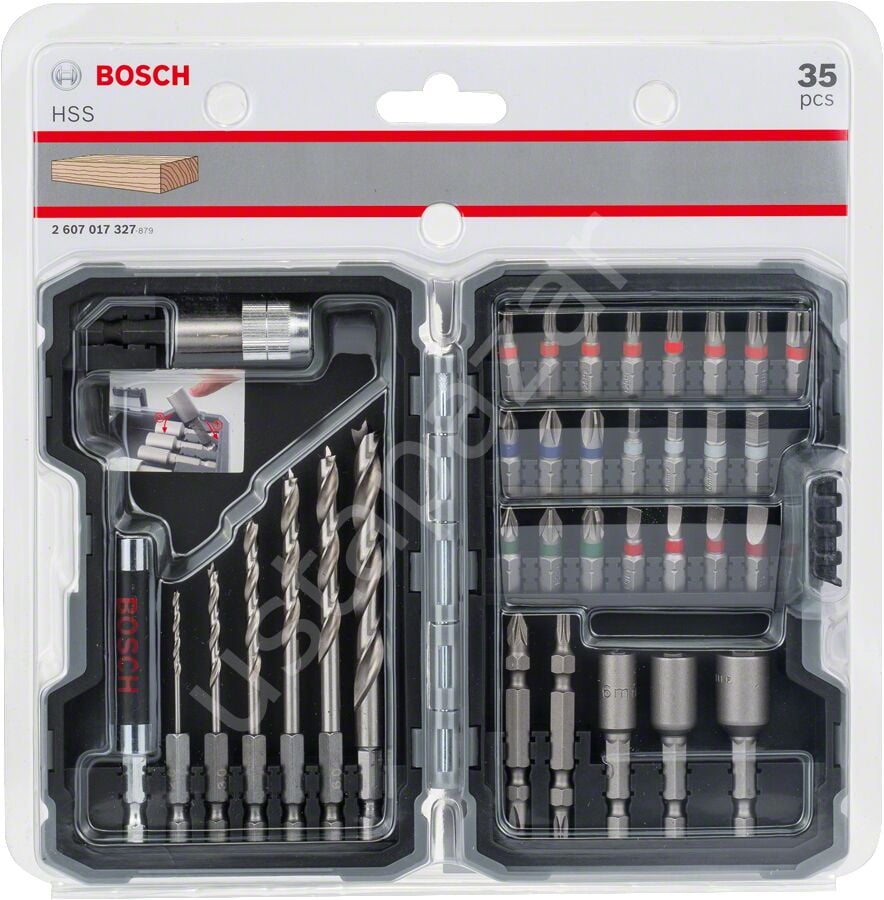 Bosch - Profesyonel 35 Parça Ahşap için Delme ve Vidalama Seti 2607017327