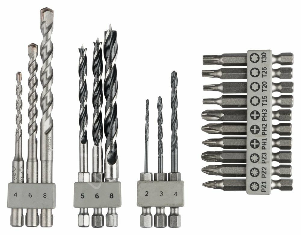 Bosch - UNEO 19 Parça Matkap ve Vidalama Ucu Seti 2609256989