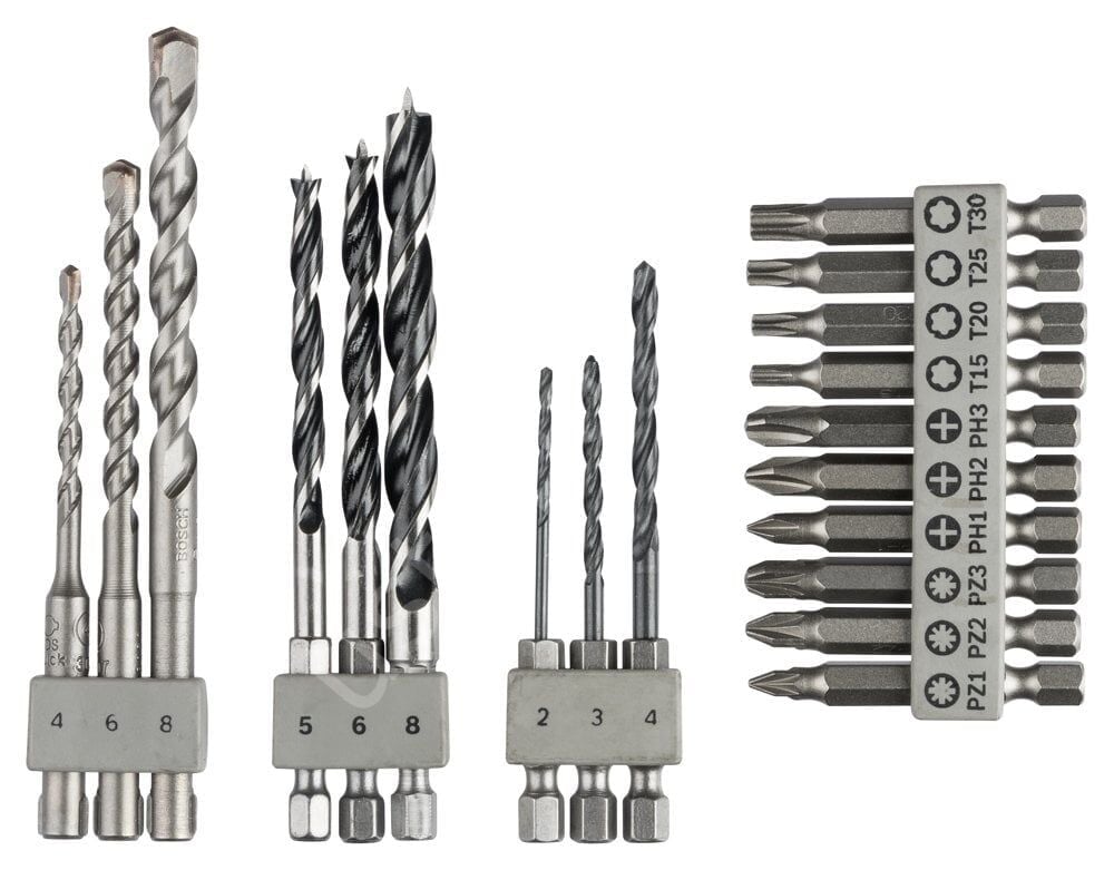 Bosch - UNEO 19 Parça Matkap ve Vidalama Ucu Seti 2609256989