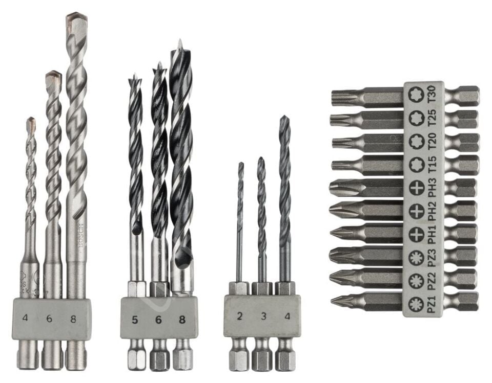 Bosch - UNEO 19 Parça Matkap ve Vidalama Ucu Seti 2609256989