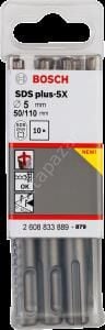 Bosch - SDS-Plus-5X Serisi Kırıcı Delici Matkap Ucu 5*110 mm 10'lu 2608833889