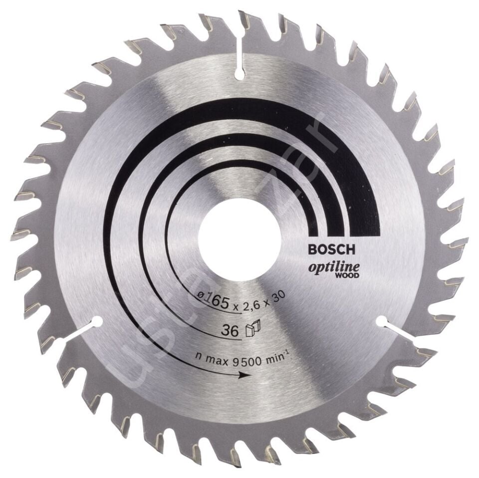 Bosch - Optiline Serisi Ahşap için Daire Testere Bıçağı 160*30/20 mm 36 Diş 2608640603