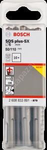 Bosch - SDS-Plus-5X Serisi Kırıcı Delici Matkap Ucu 6*110 mm 10'lu 2608833891