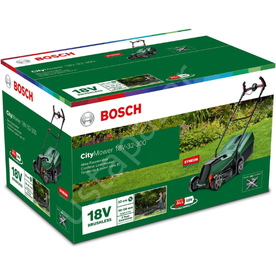 Bosch CityMower 18V-32-300 Akülü Çim Biçme Makinesi 06008B9A07